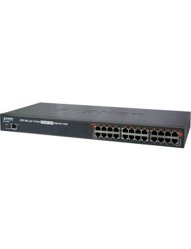 Injecteur PoE managé 12 ports Giga 802.3at 360W - POE1200HG