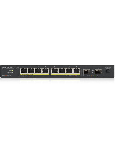 Switch 8 ports Gigabit 802.3at 130W - ZYGS1100-10HPV2