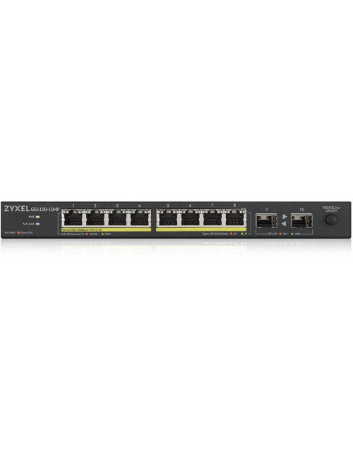 Switch 8 ports Gigabit 802.3at 130W - ZYGS1100-10HPV2