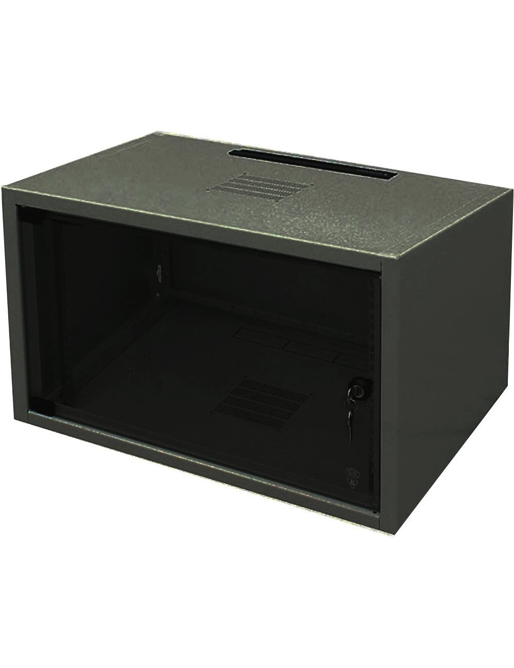 Coffret 6U prof 400 porte vitrée - 5045-6