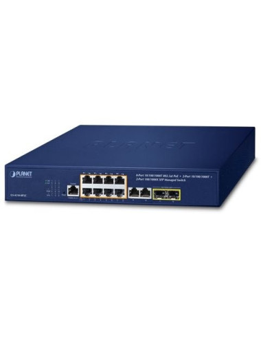 Switch 19" 8Gb PoE at 120W + 2Gb + 2SFP manageable - GS-4210-8P2C