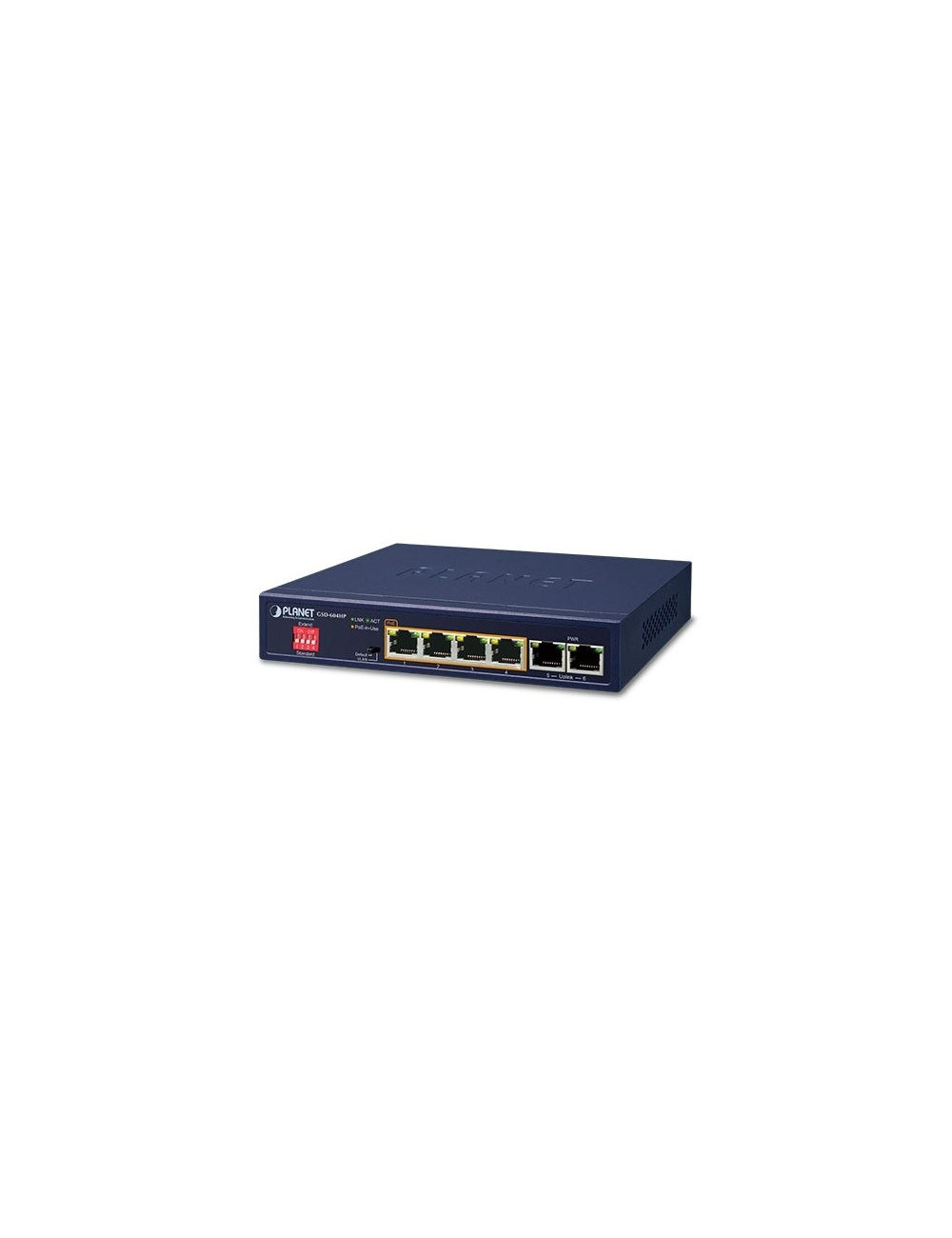 Switch desktop 6 ports Giga dont 4 PoE at 55W - GSD604HP