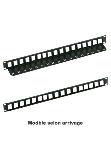 Panneau de brassage nu 19" 1U 16 ports Keystone - 5116P