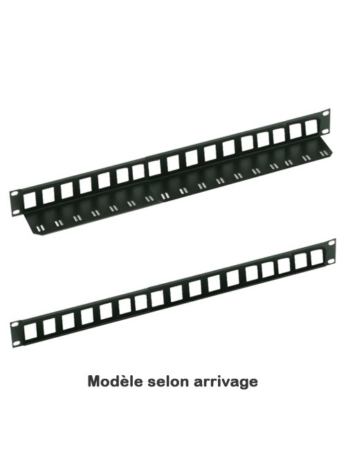 Panneau de brassage nu 19" 1U 16 ports Keystone - 5116P