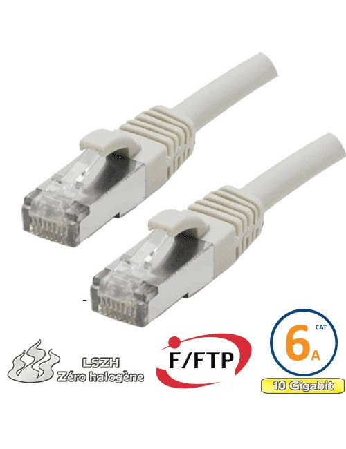 Cordon RJ45 Cat 6a F/UTP Primacy LSZH 30m beige - C6ASZG3000