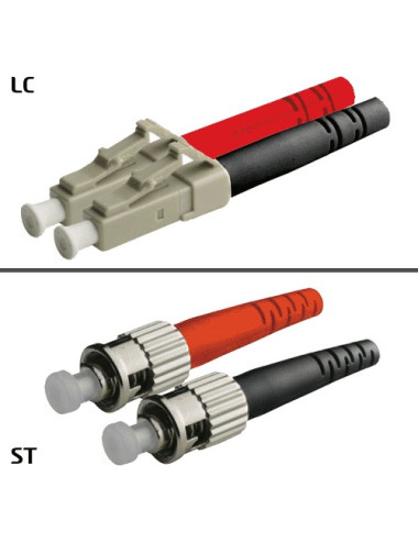 Jarretière OM3 LC/UPC ST/UPC Duplex Classic 10m - [product_reference]Jarretière OM3 LC/UPC ST/UPC Duplex Classic 10m
