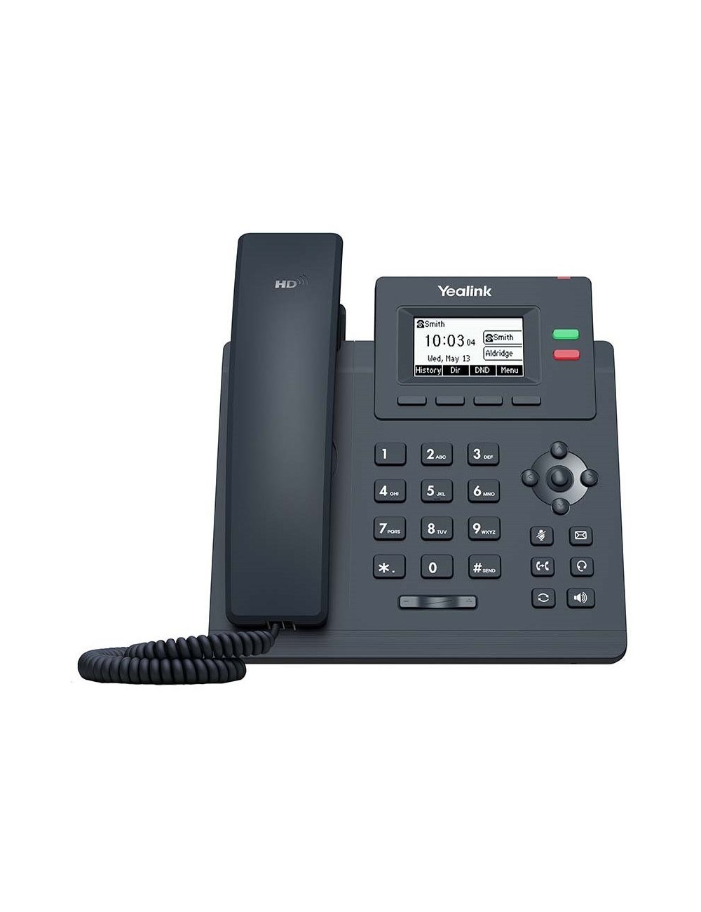 Téléphone IP Yealink SIP-T31P – vue avant avec écran rétroéclairé