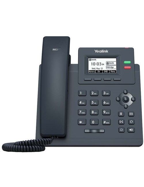 Téléphone IP Yealink SIP-T31P – vue avant avec écran rétroéclairé