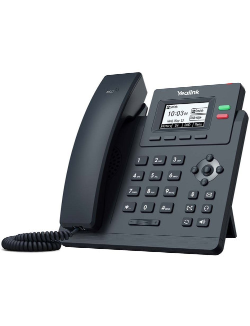 Téléphone IP Yealink SIP-T31P – vue avant avec écran rétroéclairé