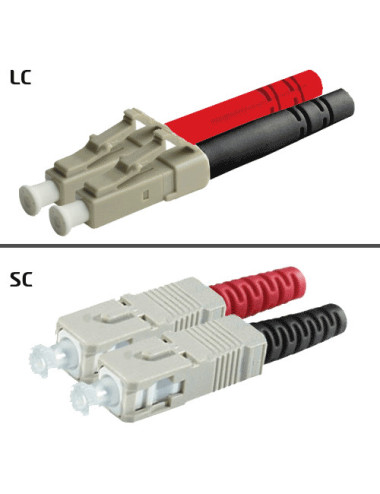 Jarretière OM3 LC/UPC SC/UPC Duplex Classic 1m - [product_reference]Jarretière OM3 LC/UPC SC/UPC Duplex Classic 1m