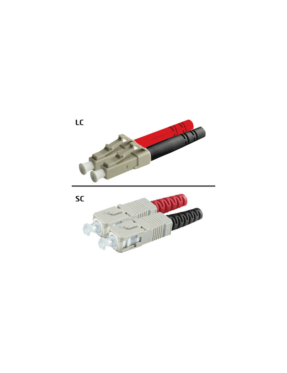 Jarretière OM3 LC/UPC SC/UPC Duplex Classic 1m - [product_reference]Jarretière OM3 LC/UPC SC/UPC Duplex Classic 1m