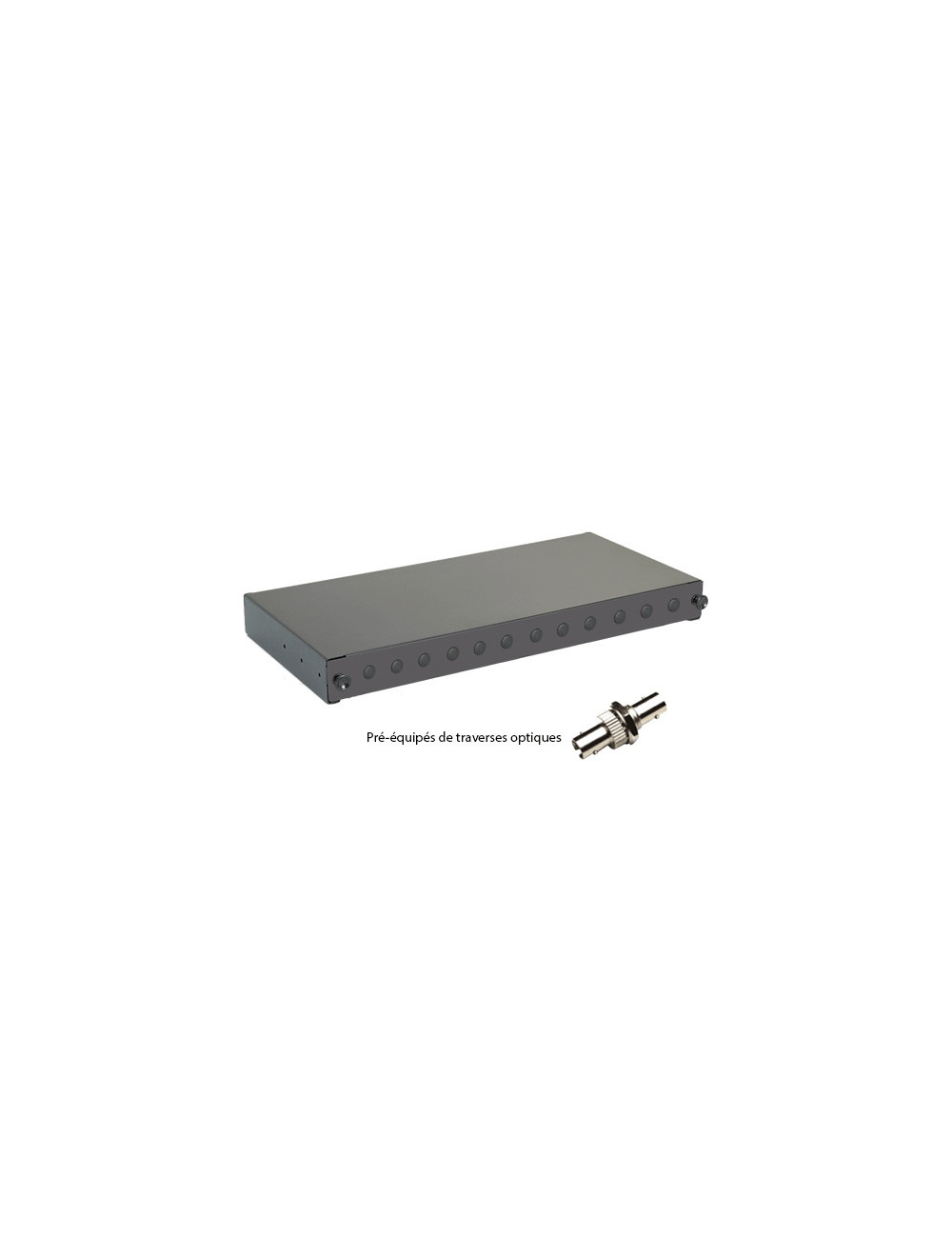 Tiroir optique 19\" 12 FO 12 ST/ST simplex multimod - [product_reference]Tiroir optique 19\" 12 FO 12 ST/ST simplex multimod