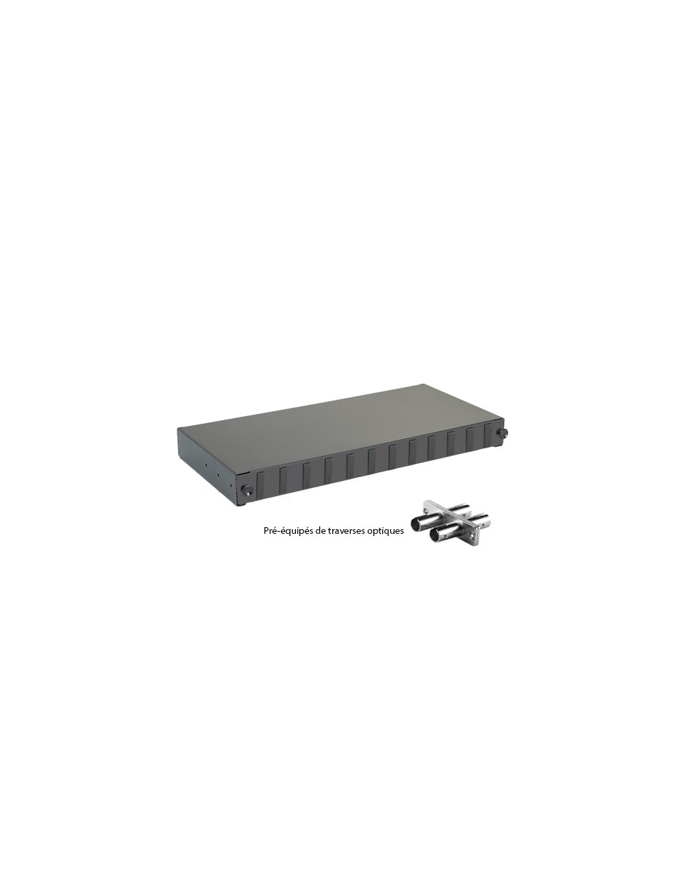 Tiroir optique 19\" 12 FO 6 ST/ST duplex monomode - [product_reference]Tiroir optique 19\" 12 FO 6 ST/ST duplex monomode