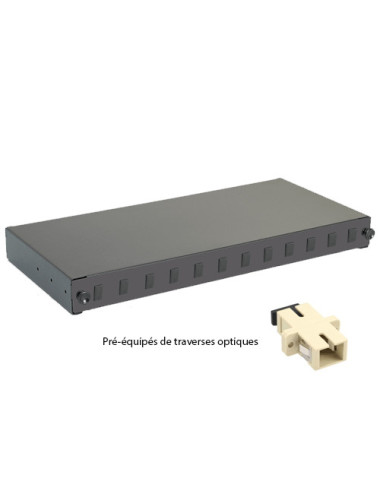 Tiroir optique 19\" 12 FO 12 SC/SC simplex monomode - [product_reference]Tiroir optique 19\" 12 FO 12 SC/SC simplex monomode