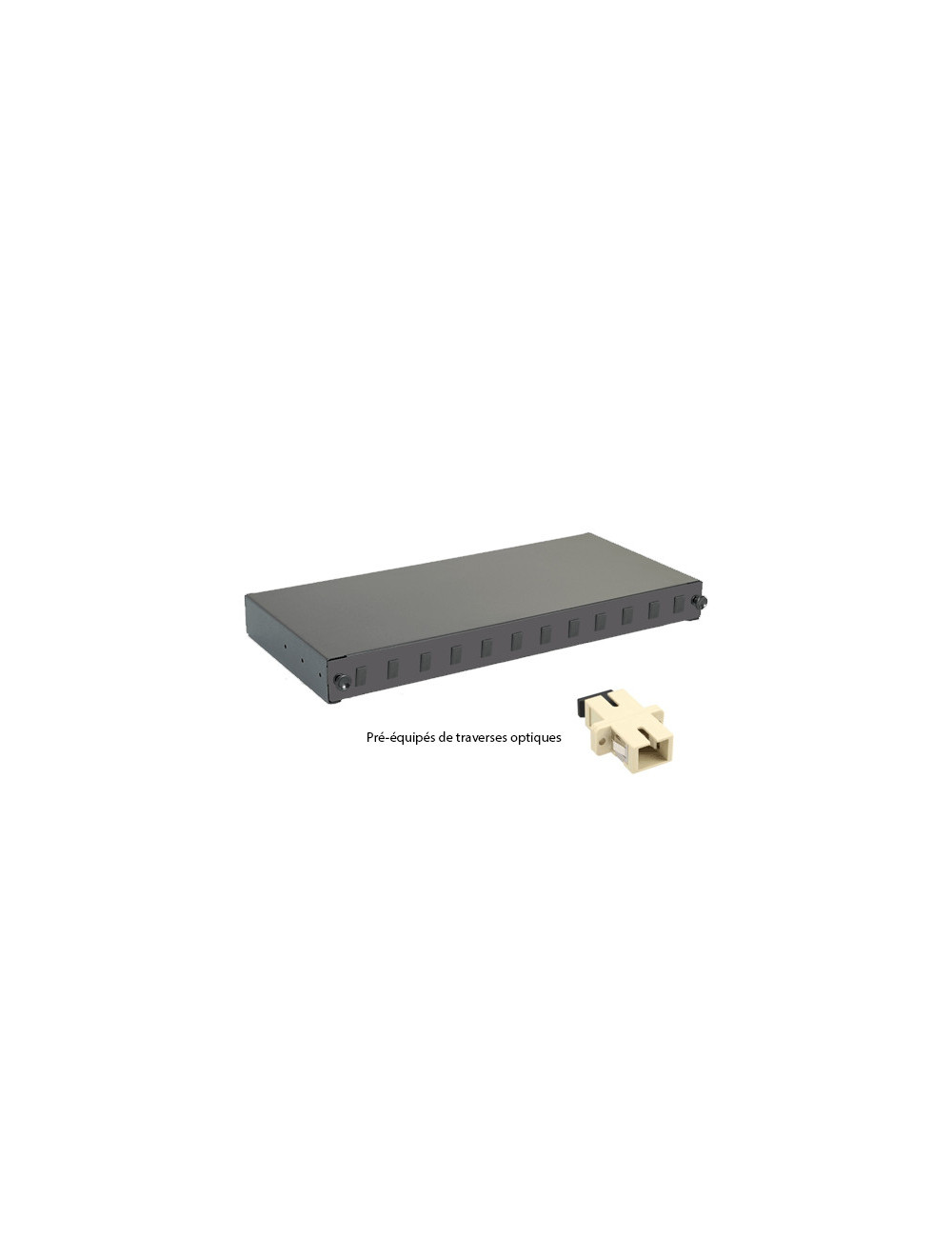 Tiroir optique 19\" 12 FO 12 SC/SC simplex monomode - [product_reference]Tiroir optique 19\" 12 FO 12 SC/SC simplex monomode