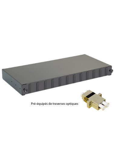 Tiroir optique 19\" 12 FO 6 LC/LC duplex multimode - [product_reference]Tiroir optique 19\" 12 FO 6 LC/LC duplex multimode