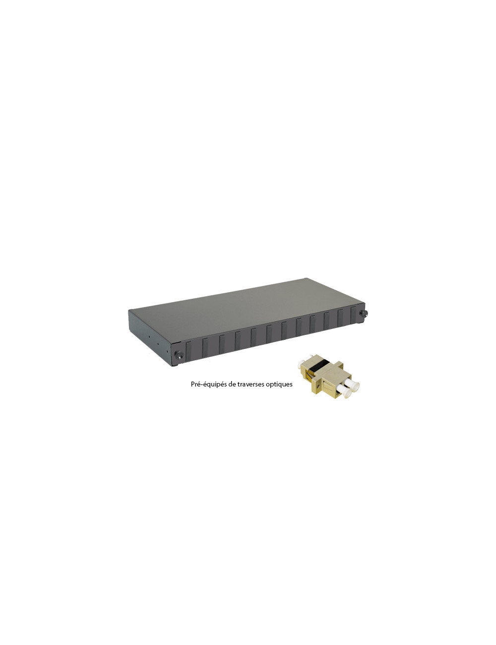 Tiroir optique 19\" 12 FO 6 LC/LC duplex multimode - [product_reference]Tiroir optique 19\" 12 FO 6 LC/LC duplex multimode
