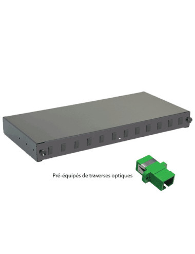 Tiroir optique 19\" 12 FO SC-APC/SC-APC simplex mon - [product_reference]Tiroir optique 19\" 12 FO SC-APC/SC-APC simplex mon