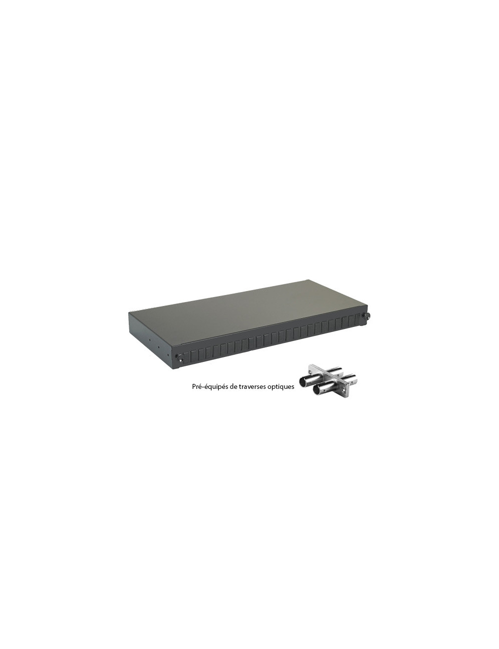 Tiroir optique 19\" 48 FO 24 ST/ST duplex monomode - [product_reference]Tiroir optique 19\" 48 FO 24 ST/ST duplex monomode