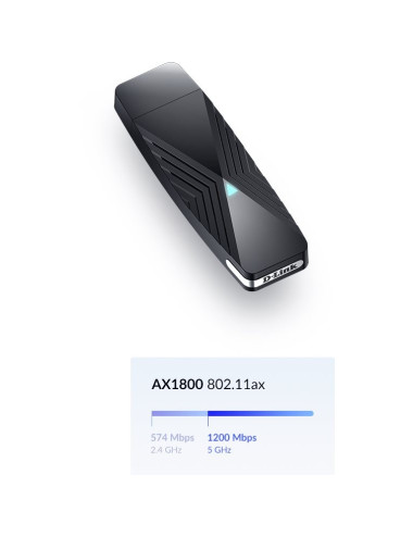 Adaptateur USB A 3.2 WiFi 6 AX1800 - WPA3 - [product_reference]Adaptateur USB A 3.2 WiFi 6 AX1800 - WPA3