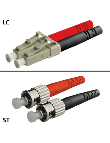 Jarretière OM3 LC/UPC ST/UPC Duplex Classic 2m - [product_reference]Jarretière OM3 LC/UPC ST/UPC Duplex Classic 2m