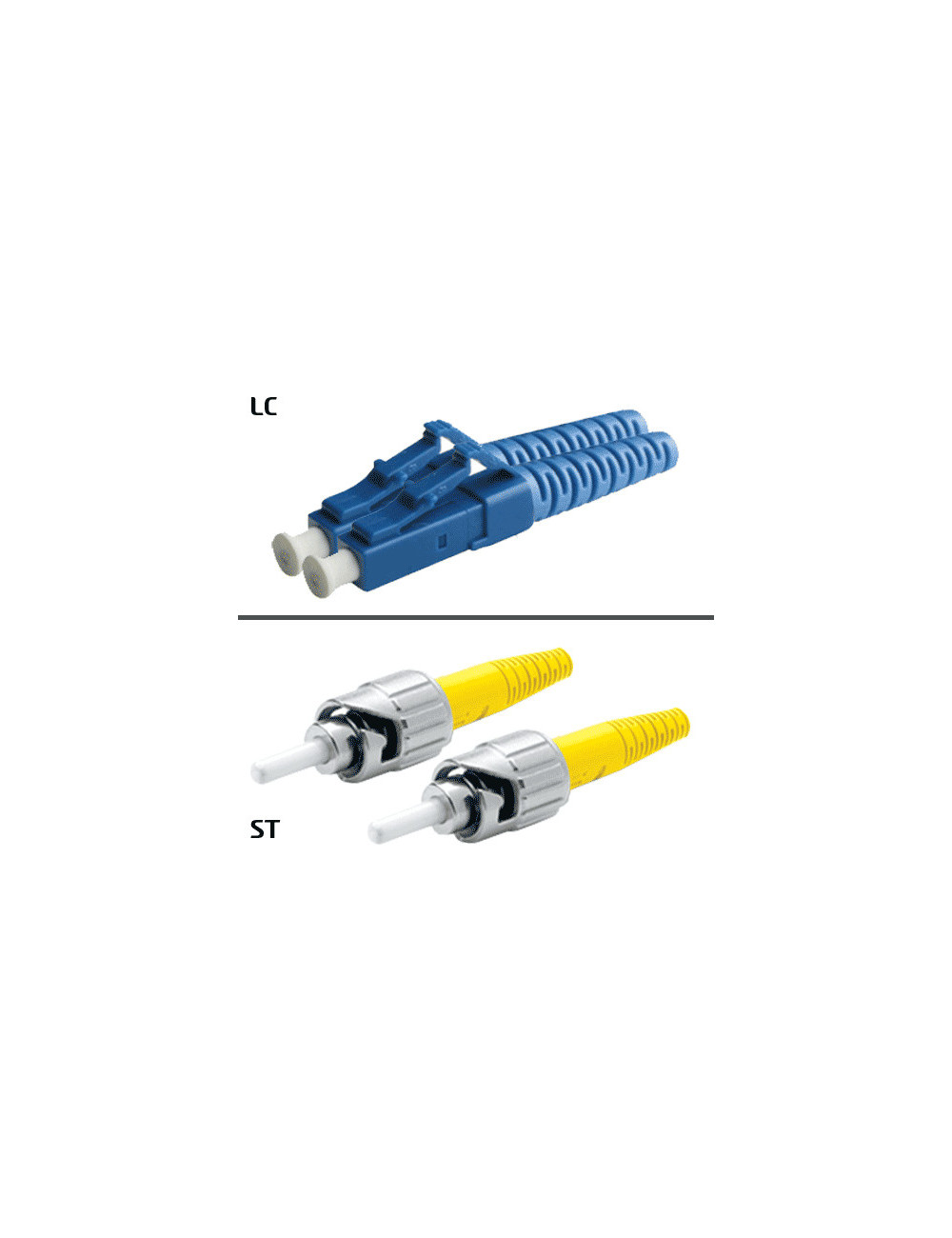 Jarretière OS2 LC/UPC ST/UPC Duplex Classic 1m - [product_reference]Jarretière OS2 LC/UPC ST/UPC Duplex Classic 1m