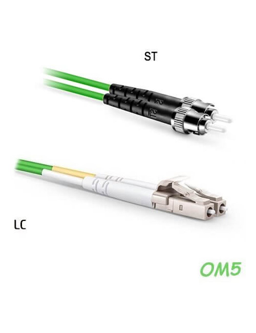 Jarretière OM5 LC/UPC ST/UPC Duplex Primacy 10m - 490782-10