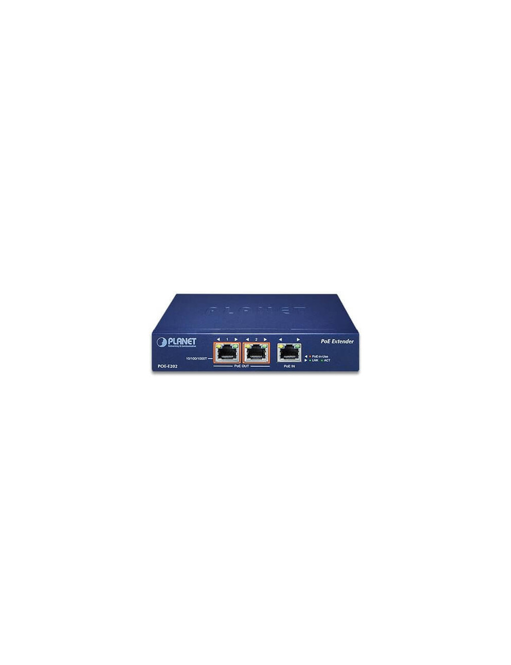 Extendeur PoE 802.3 at vers 2x PoE 803.3 af/at - POEE202