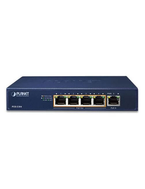 Extendeur Ultra PoE 60W vers 4x PoE 803.3 af/at - POEE304