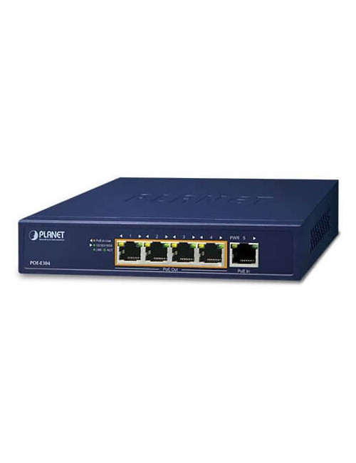Extendeur Ultra PoE 60W vers 4x PoE 803.3 af/at - POEE304