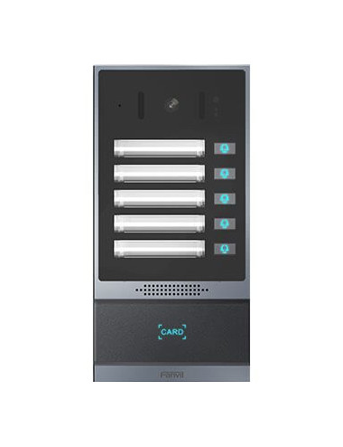 SIP Intercom vidéo i63 RFID 5 boutons - [product_reference]SIP Intercom vidéo i63 RFID 5 boutons