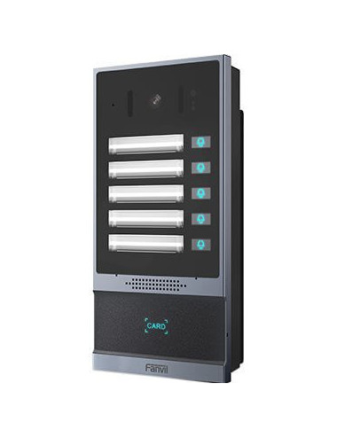 SIP Intercom vidéo i63 RFID 5 boutons - [product_reference]SIP Intercom vidéo i63 RFID 5 boutons