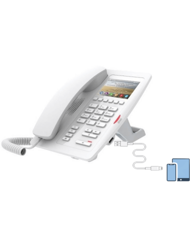 Téléphone SIP H5W-Hotel Wifi blanc - [product_reference]Téléphone SIP H5W-Hotel Wifi blanc