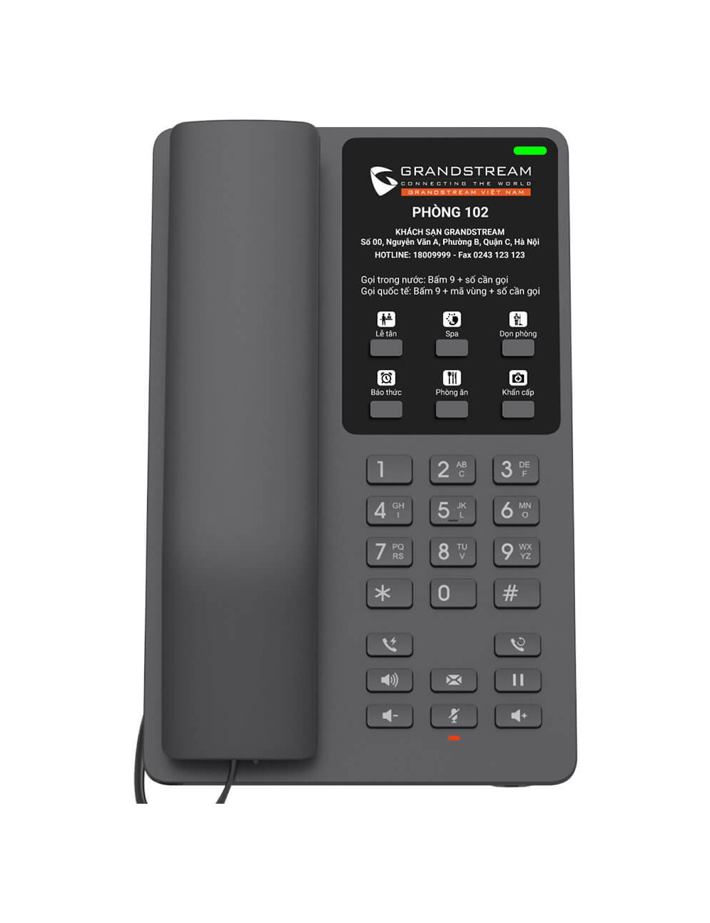 Téléphone SIP pour hôtel GHP621W - [product_reference]Téléphone SIP pour hôtel GHP621W