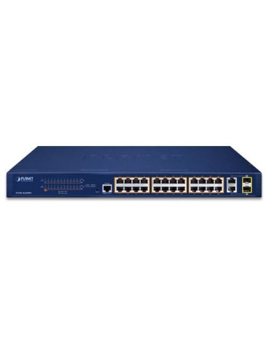 Switch 19" 24 ports Giga PoE 802.3at 220W + 2 SFP - GSW2620HP
