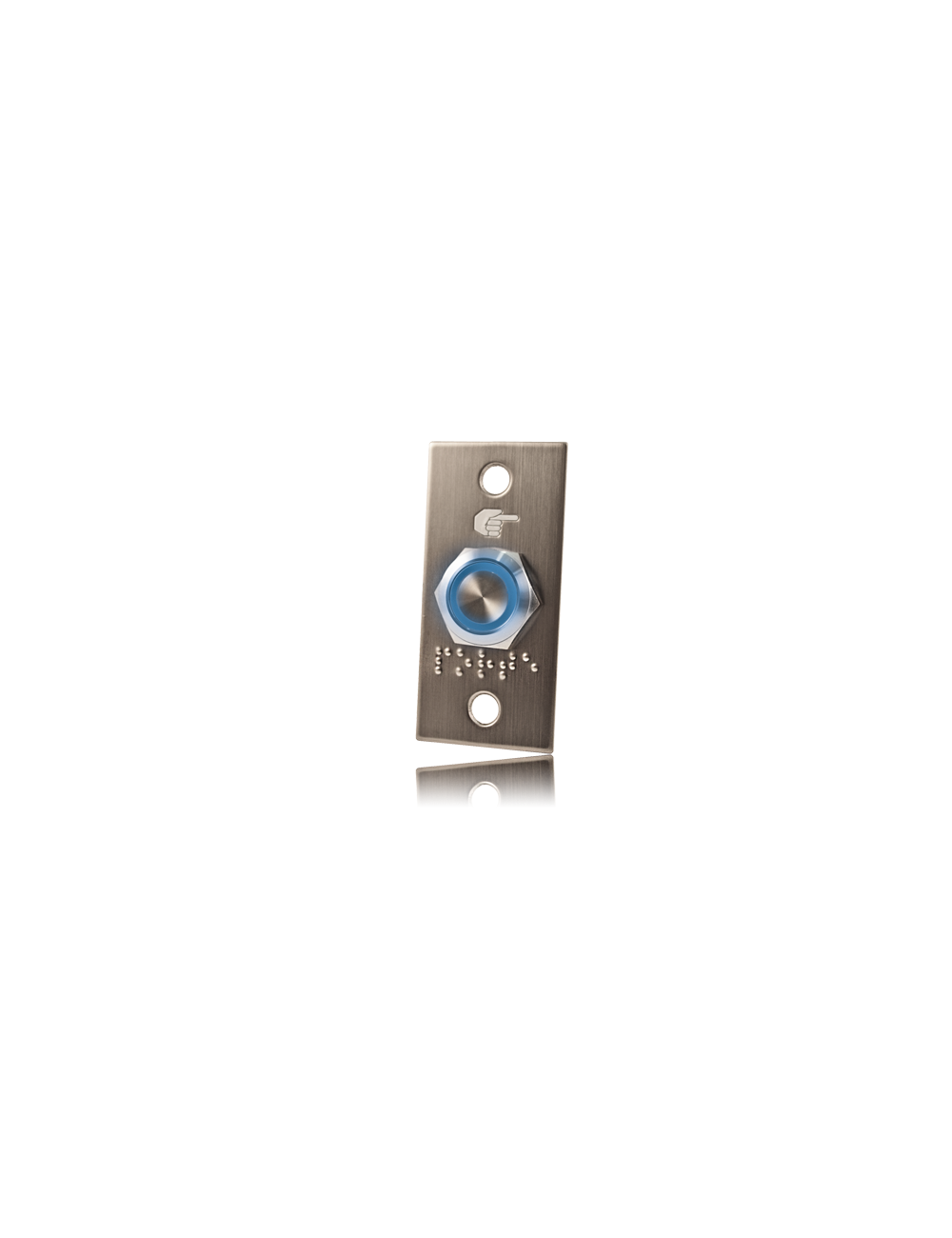 Bouton poussoir no/nf, boîtier inox - BOPOI