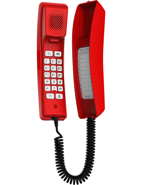 Téléphone d'urgence SIP mural H2U rouge - FV-H2U-R4FV