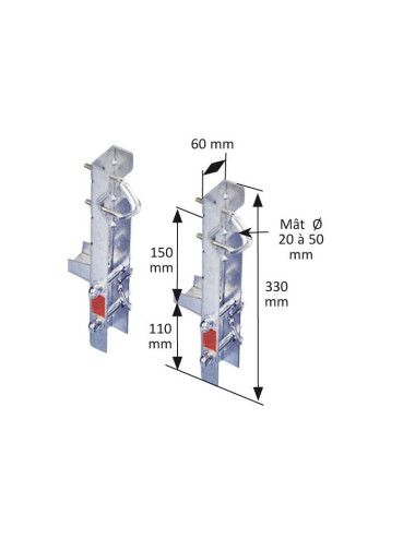 Cerclage double acier galva - [product_reference]Cerclage double acier galva
