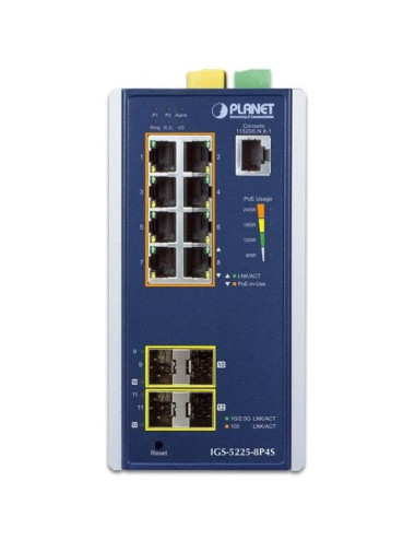 Switch indus 8 Giga PoE + 4 SFP L2/L3 240W - [product_reference]Switch indus 8 Giga PoE + 4 SFP L2/L3 240W