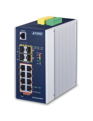 Switch indus 8 Giga PoE + 4 SFP L2/L3 240W - [product_reference]Switch indus 8 Giga PoE + 4 SFP L2/L3 240W