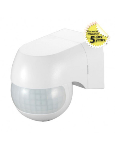 Détecteur de mouvement IR saillie IP44 180° - [product_reference]Détecteur de mouvement IR saillie IP44 180°
