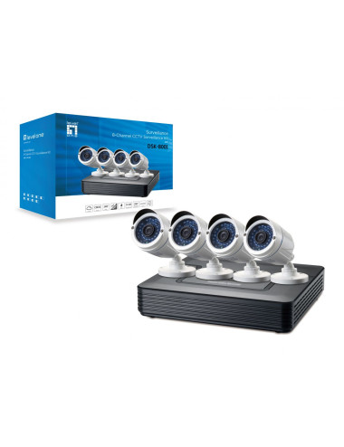 Kit 4 Caméras analogiques + enregisteur 8 Canaux 720P + Disque dur - [product_reference]Kit 4 Caméras analogiques + enregiste