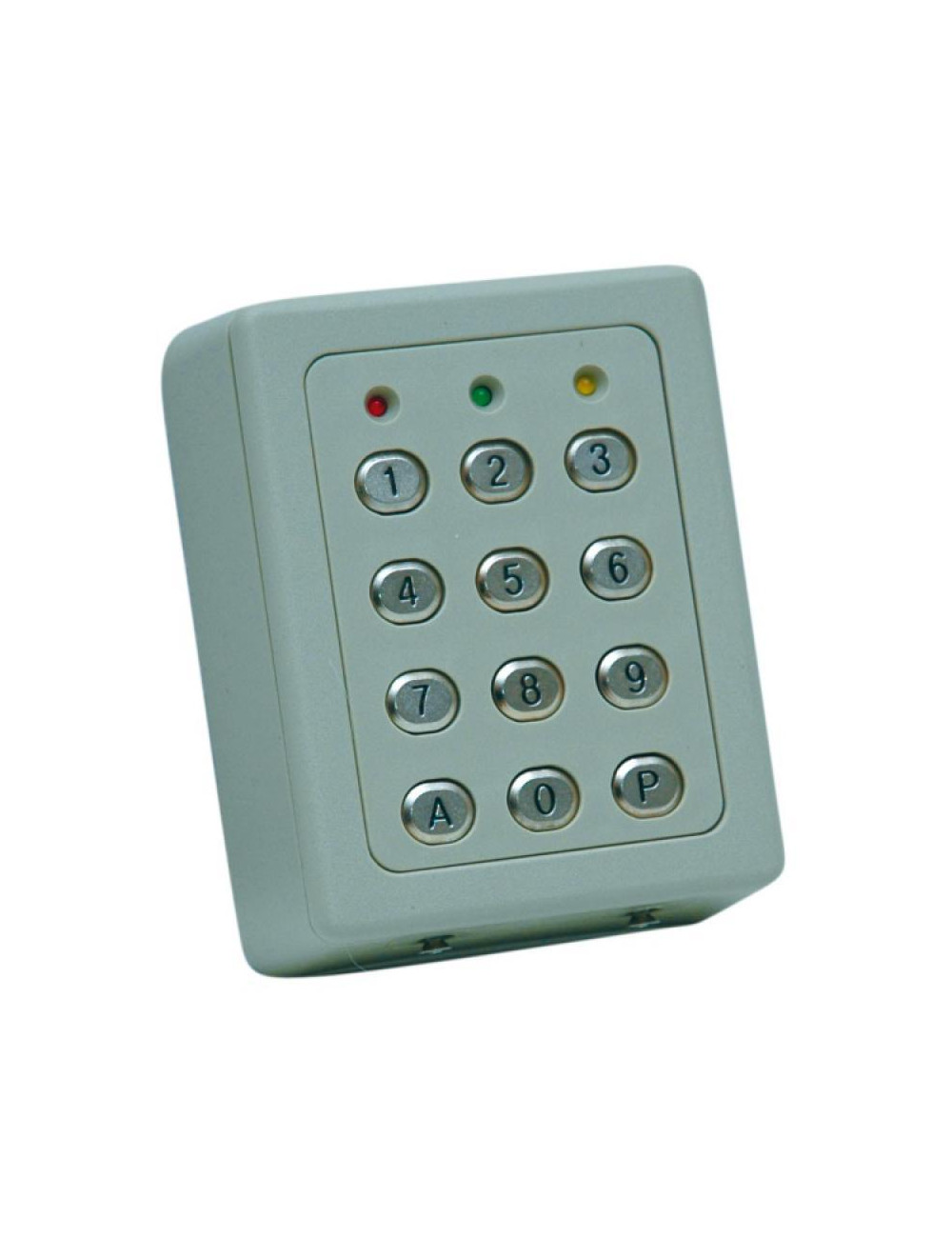 Clavier 2 relais, 60 codes, touches métalliques, boîtier abs beige - SU2TME