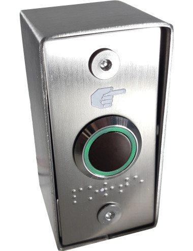 Bouton ir actif no/nf monté sur boîtier inox, montage applique - [product_reference]Bouton ir actif no/nf monté sur boîtier i