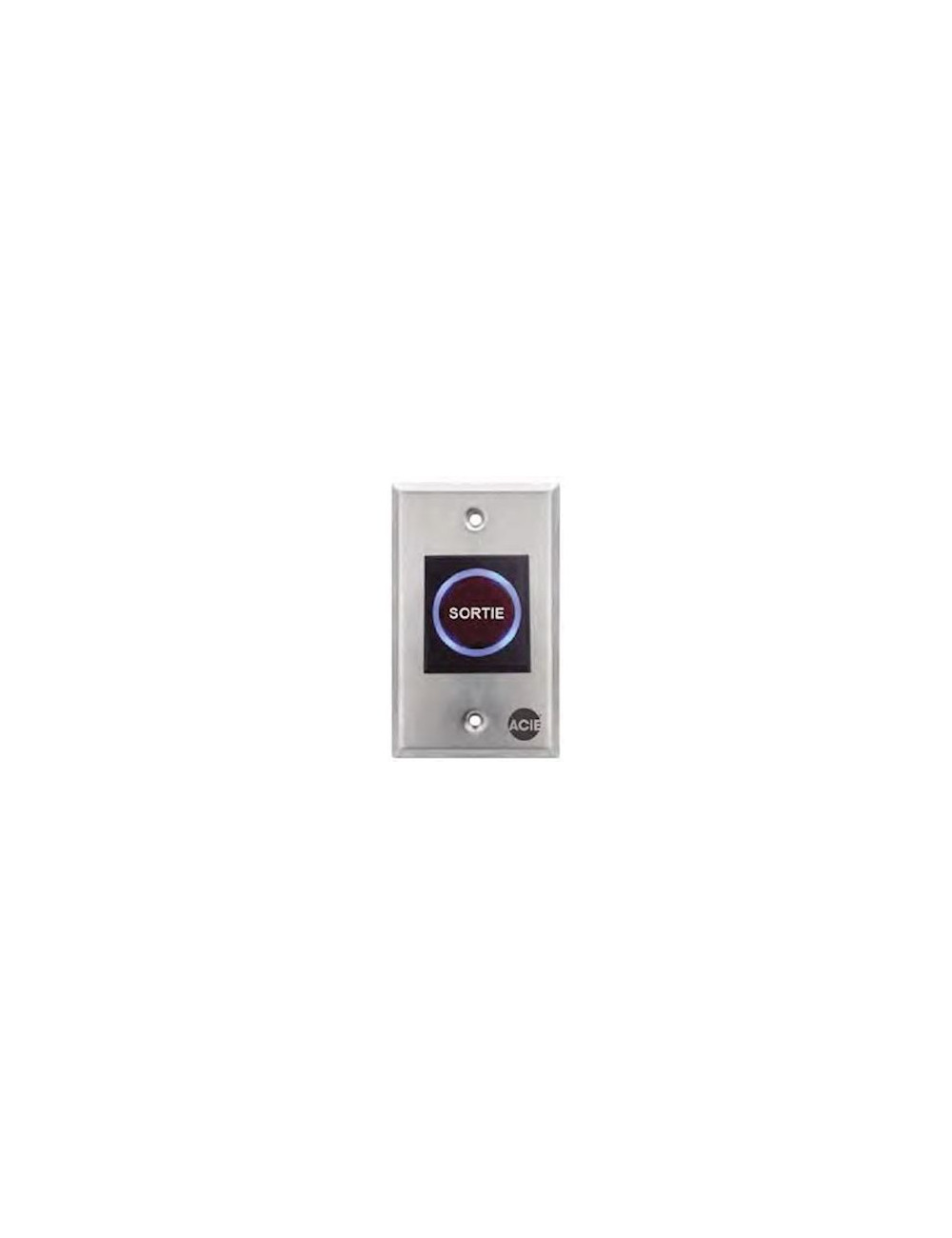 Bouton poussoir ir avec fond de boitier métallique - 1BOPOIRCA