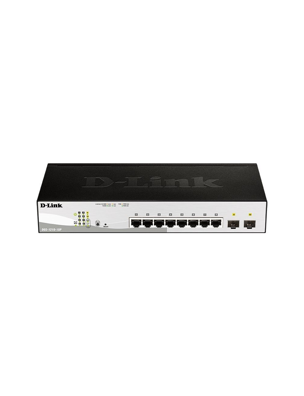 Switch SMART+ avec 8 Ports Giga et 2 Ports SFP - DGS1210-10/E