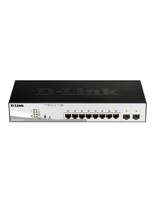 Switch SMART+ avec 8 Ports Giga et 2 Ports SFP - DGS1210-10/E