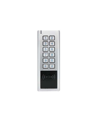 Clavier métal avec lecteur em/mifare 2 col 1 relais -CL2CEMMIWDT