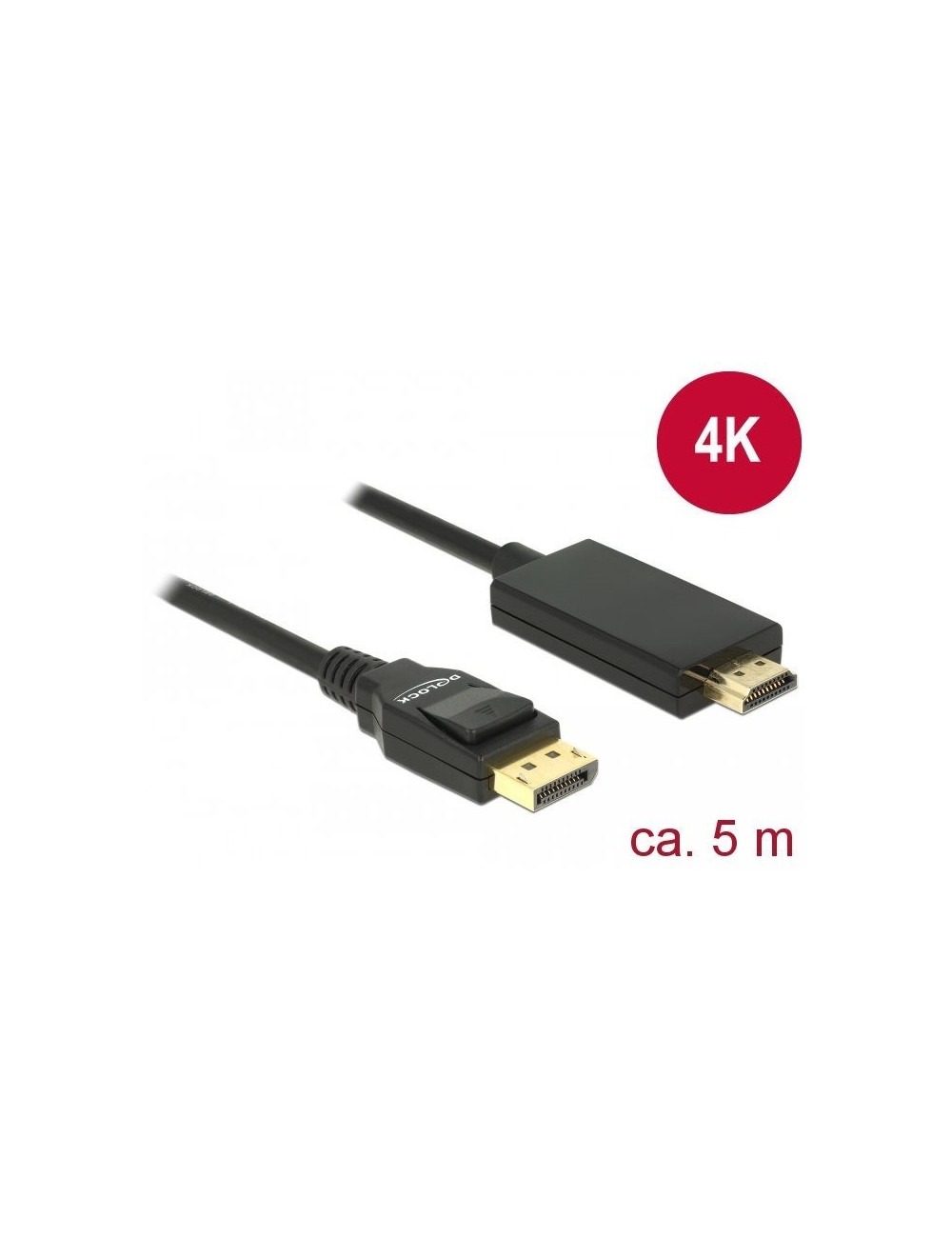 Câble Display Port 1.2 M - High Speed HDMI-A 4K 5m - DE85319
