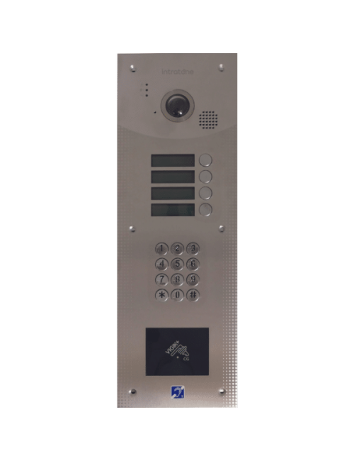 Interphone 4 boutons d'appel- encastré inox - 28-3007